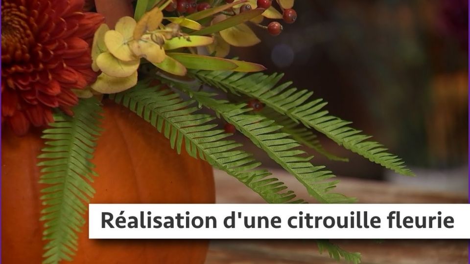 Atelier du jardin : Réalisation d'une citrouille fleurie