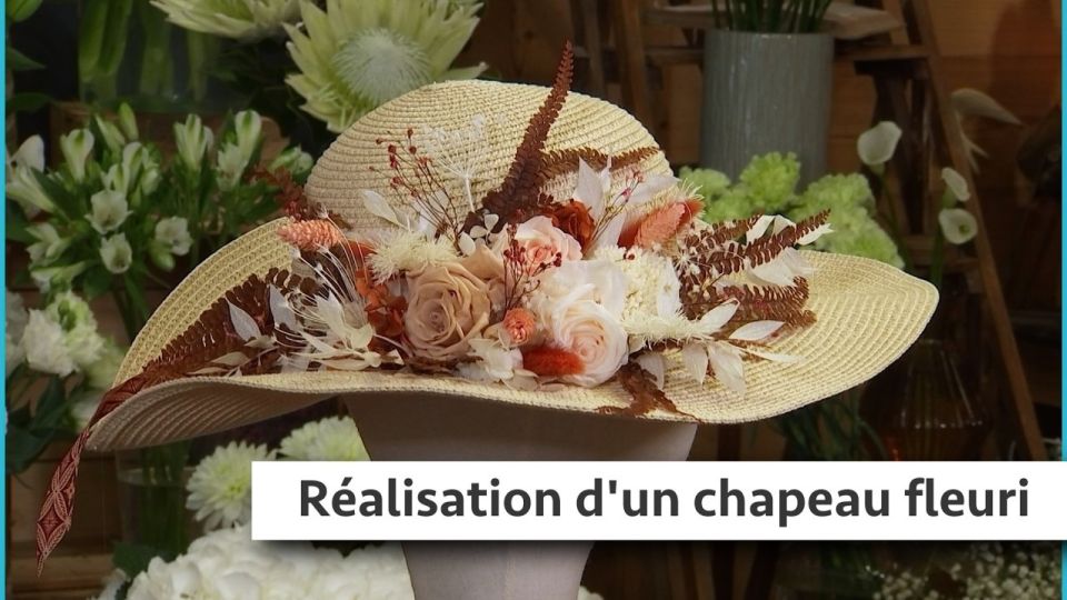 Atelier du jardin : Réalisation d'un chapeau fleuri