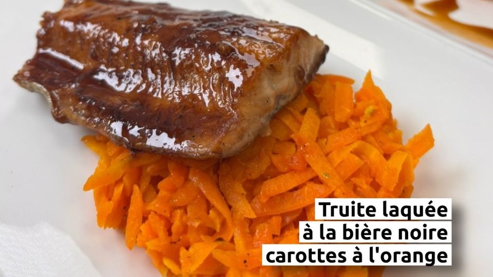 A feu doux : Daily des Saveurs #3 Pavés de truite laqués à la bière noire et carottes à l'orange