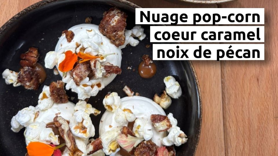 A feu doux : Jacques-Table à vin #5 Nuage pop-corn, coeur caramel et noix de pécan
