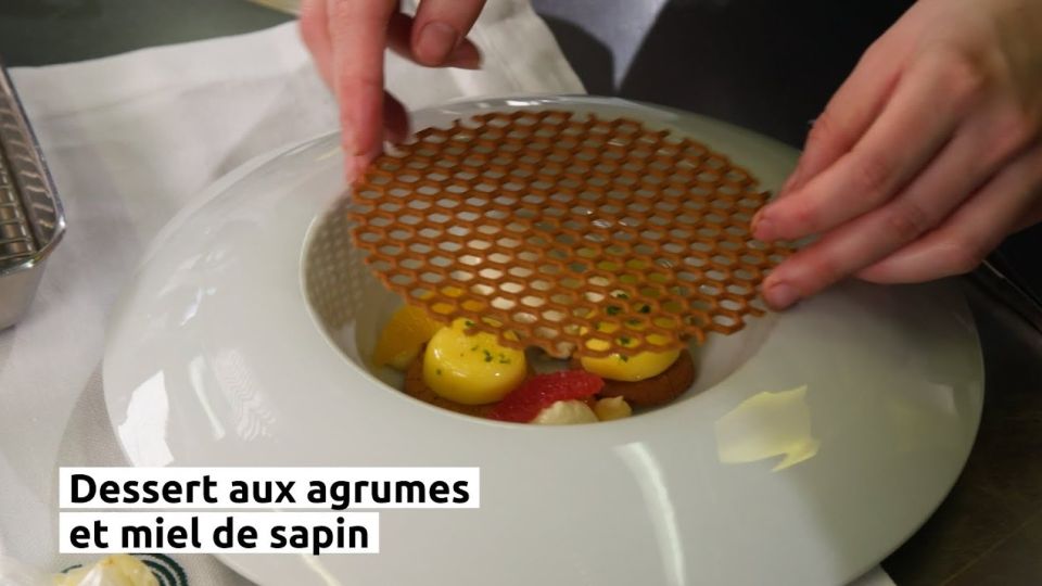 A feu doux : Les jardins de Sophie #5 Dessert aux agrumes et miel de sapin