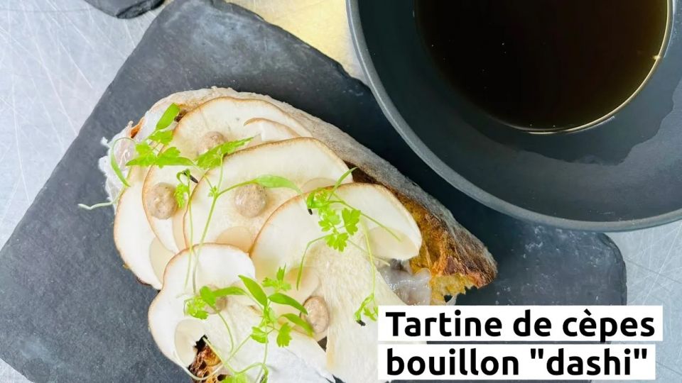 A feu doux : Anico #01 Tartine de cèpes et bouillon