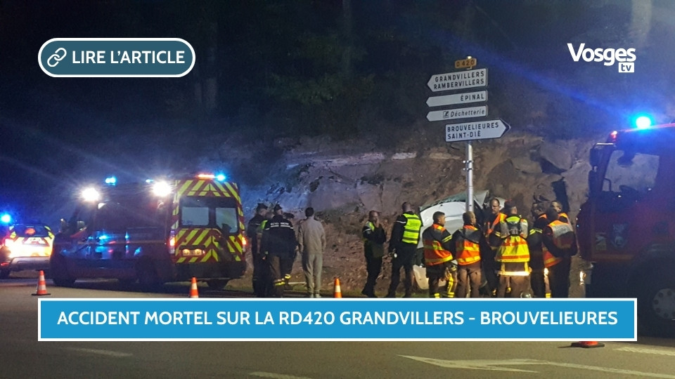 Accident mortel sur la RD420 Grandvillers - Brouvelieures