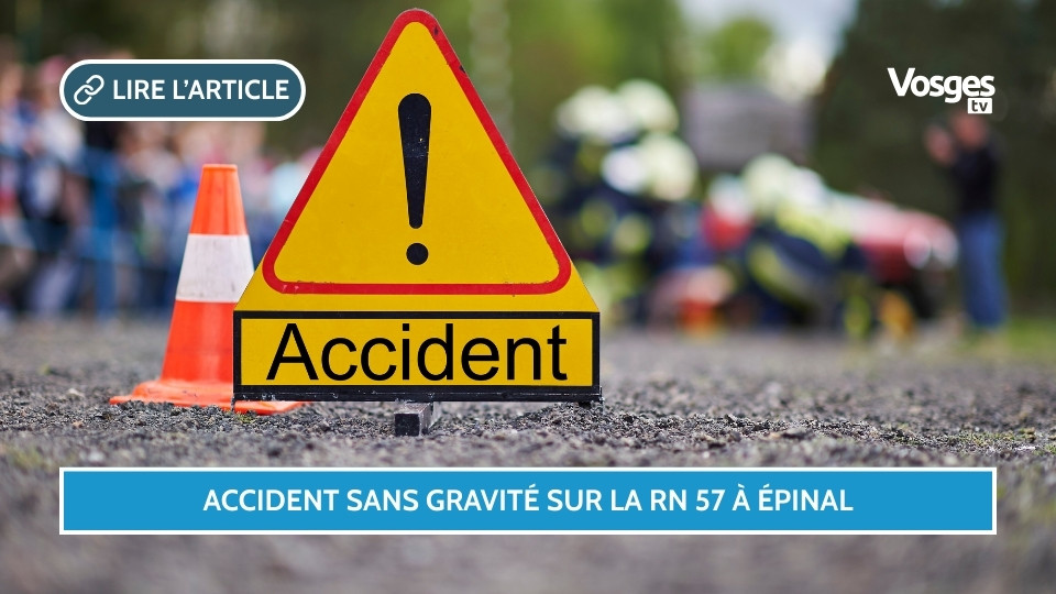 Accident sans gravité sur la RN 57 à Épinal