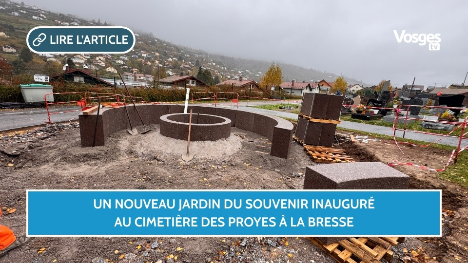 Un nouveau Jardin du Souvenir inauguré au cimetière des Proyes à La Bresse