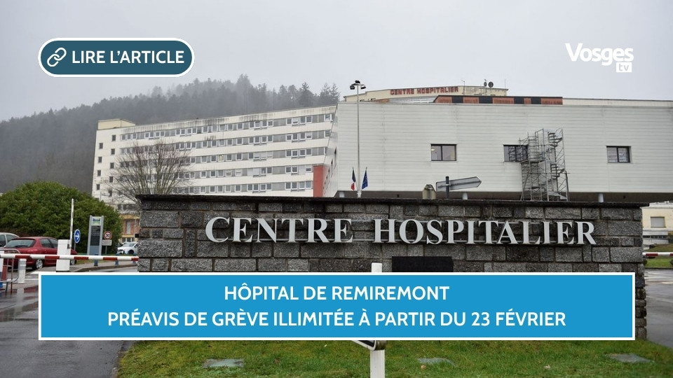 Hôpital de Remiremont : préavis de grève illimitée à partir du 23 février