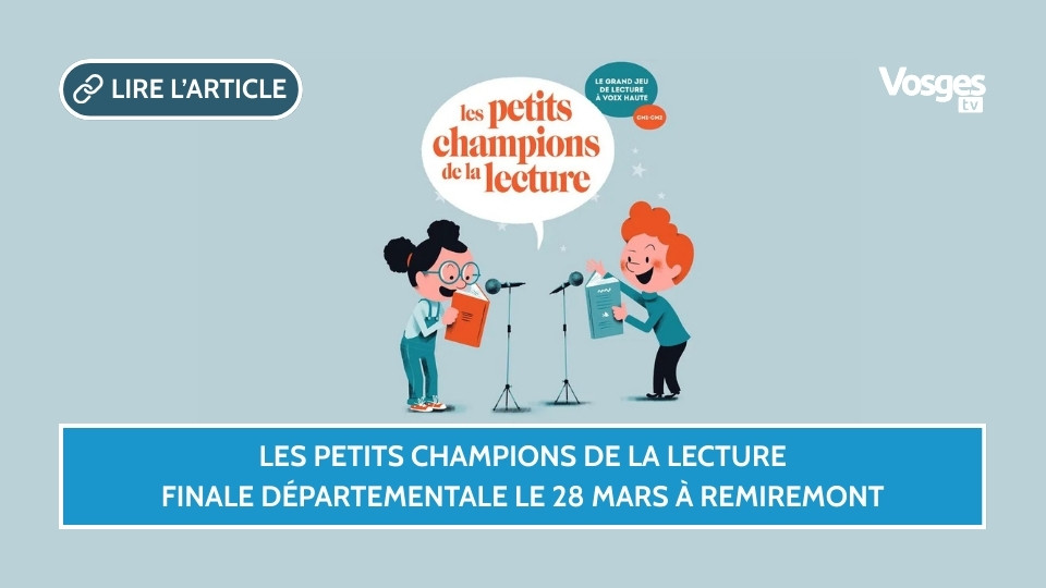 Les Petits Champions de la lecture, finale départementale le 28 mars à Remiremont
