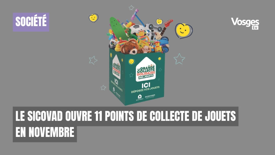 Le SICOVAD ouvre 11 points de collecte de jouets en novembre